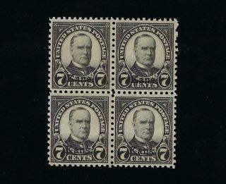 Us Scott 665 Never Hinged Mnh & Mh Hinged Block Of 4 Stamps