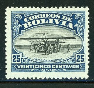 Bolivia Mh Air Post Selections: Scott C3 25c Aviation School (1924) $$