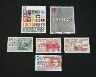 Nystamps Mexico Stamp C343//c451 Og H/nh $33