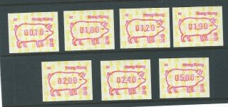 Hong Kong 1995 Hk Atm Labels Year Of The Pig Code 02