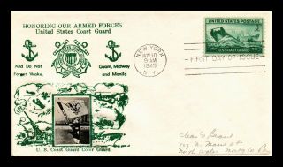 Dr Jim Stamps Us Coast Guard Scott 936 Crosby Photo Cachet First Day Cover