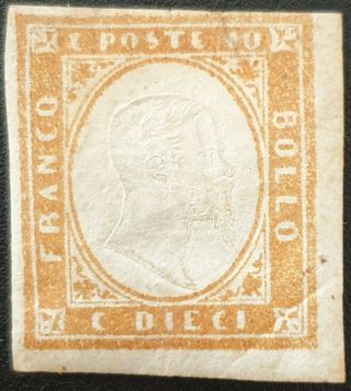 Italian States Sardinia 1855 - 1863,  10c,  High Cv $,  Lot 2