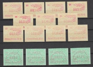 Hong Kong Rabbit,  Dragon Frama Label Stamps Mnh As On Scan Not Complete.