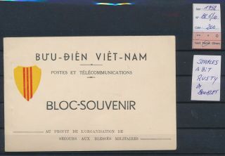 Lk65921 Vietnam 1952 Souvenir Sheets Booklet Mnh Cv 200 Eur