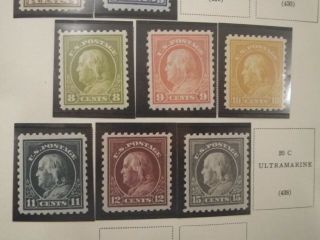 Scott ' s Postage Stamp LOT 1914 s 424 thru 437 expect for 429 and 430 3