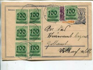 Germany Infla Post Card 5.  10.  1923