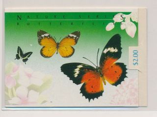 Lk71777 Singapore Insects Bugs Flora Butterflies Fine Booklet Mnh