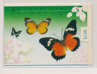Lk71776 Singapore Insects Bugs Flora Butterflies Fine Booklet Mnh