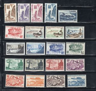 France French St Pierre & Miquelon Stamps Hinged Lot 50771