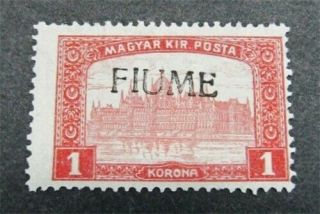 Nystamps Italy Fiume Stamp 16 Og H $45