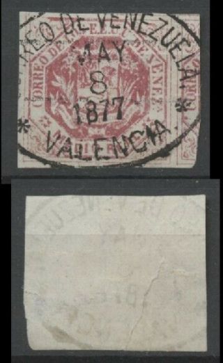 No: 68655 - Venezuela - A Very Old & Imperforated Stamp - Cancel