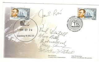 Canada First Day Cover - 1998 William J.  Roue - Bluenose - Signed At Stamp Launch