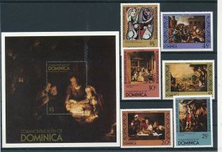 D279372 Paintings Art Mnh,  S/s Dominica
