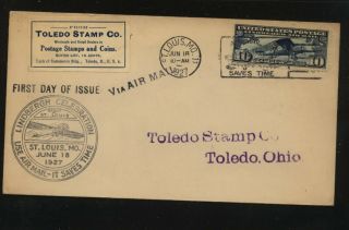 Us C10 First Day 1927,  Toledo Stamp Co 1925 At0520