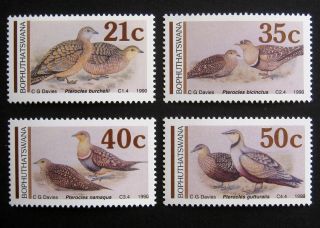 Bophuthatswana / South Africa 1990 Birds.  Full Set Of 4 Stamps.  Nh