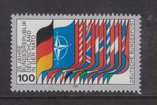 West Germany Mnh Stamp Deutsche Bundespost 1980 Nato Sg 1914