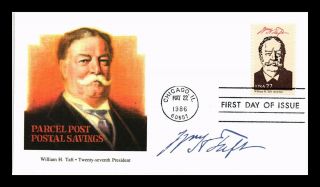 Dr Jim Stamps Us Parcel Post Savings President William H Taft Fdc Cover Chicago