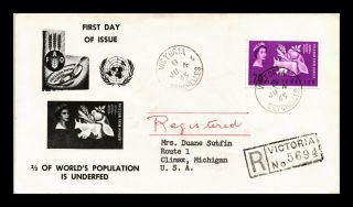 Dr Jim Stamps Freedom From Hunger Fdc Registered Seychelles Scott 213 Cover