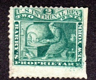 Private Die Medicine Stamp,  Scott Rs29d Barry.  S Lot 190135