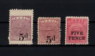Bp96841/ British Fiji – Sg 73 – 73a – 74a Neufs / 200 E