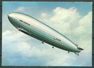 Old Aviation Postcard Luftschiff Zeppelin Lz - 127 Graf Zeppelin - Cag 020719