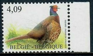 Belgium 2410 Bird/pheasant On Pretty Definitive Stamp Mnh