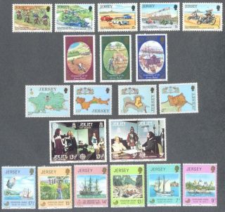Jersey - 1980 Year Set Complete Mnh Commemoratives