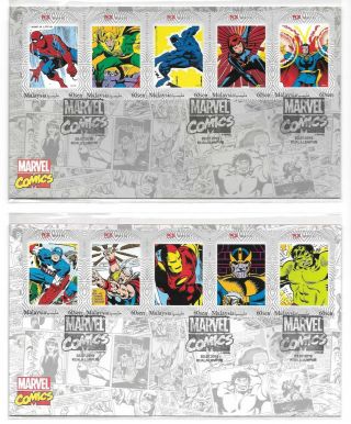 Malaysia 2019 Marvel 80 Years Stamp Folder Set Limited Edition.  Bid now 5