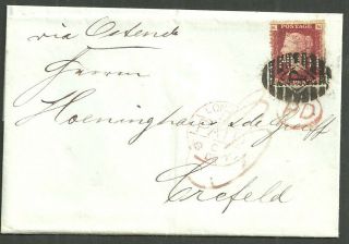1d Rose Red Plate 142 Perfined Huth 1870 London P Foreign Branch Numeral