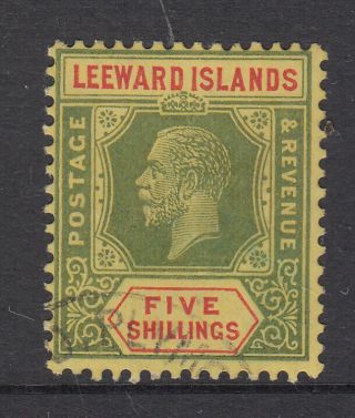 Leeward Islands 1921 - 32 Kgv 5/ - Sg 78 Cv £85