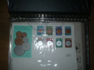 BOXED ALBUM GUERNSEY QEII FDCS FIRST DAY COVERS STAMPS 1979 TO 1999 CHANNEL ISLE 2