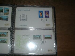 BOXED ALBUM GUERNSEY QEII FDCS FIRST DAY COVERS STAMPS 1979 TO 1999 CHANNEL ISLE 4