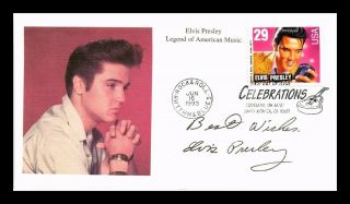 Dr Jim Stamps Us Elvis Presley American Music Fdc Mystic Cover Rock N Roll