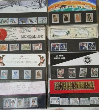 Over 40 Royal Mail stamp presentation packs 4