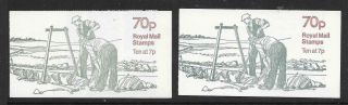 70p Dry Stone Walling Folded Booklets Pair Left & Right Formats Fd4a Fd4b Um