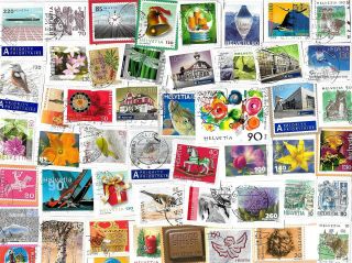 Switzerland - Kiloware Selection Of Stamps - Approx 24 Grams On Paper
