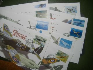 Gambia : 9 Different Spitfire Covers - Thematics - Aviation