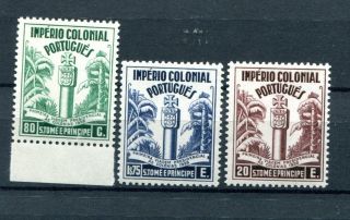 1938 Portugal St Thomas & Prince S.  Tome 2nd Presidential Voyage Full Set Mnh