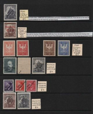 GERMAN OCCUPATION: 1945 Examples - Ex - Dealers Stock - 2 Sides of Page (25392) 2