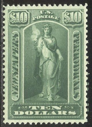 U.  S.  Pr122 Vf Nh W/ Cert - $10 Green,  Newspaper ($105)