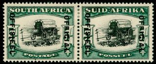 South Africa Sgo50,  5s Black & Pale Blue - Green,  M.  Cat £70.