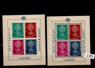 // Albania - Mnh - United Nations - Perf,  Imperf - Medicine - Inseccts