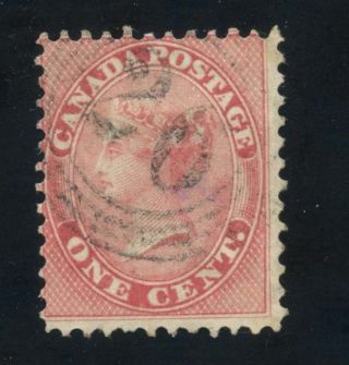 Canada 1859 Qc 1c Rose 14 4r26 Owen Sound Rf 6