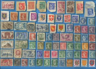 France Postage Stamps 1849 - 1949 Plus Bob 200 Different [sta2432]