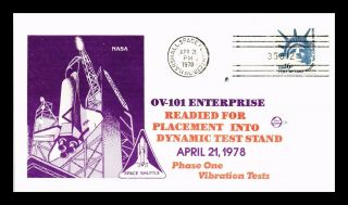 Dr Jim Stamps Us Space Shuttle Enterprise Vibration Tests Event Cover 1978