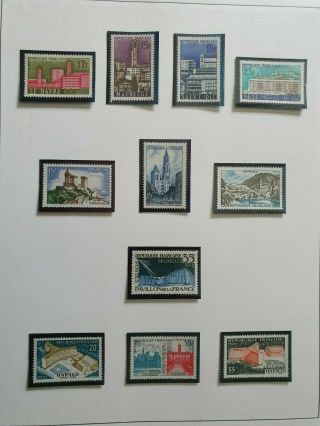 1950`s Lot France Rep Francaise Architecture Vf Mnh B236.  14 Start 0.  99$