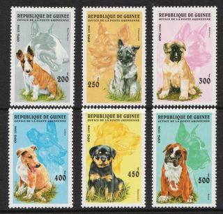 Guinea Republic 1996 Dogs - Mnh Set - Cat £9.  85 - (83)