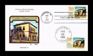 Dr Jim Stamps Us Collins Hand Colored Touro Synagogue 1982 Fdc Scott 2017