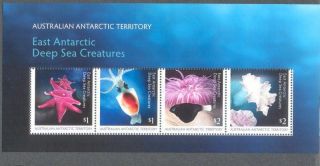 Australian Antarctic Territory Deep Sea Creatures Min Sheet Mnh