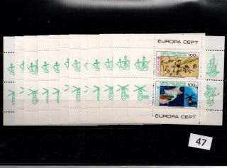 / 12x Turkish Cyprus - Mnh - Europa Cept 1983 - Space - Maps